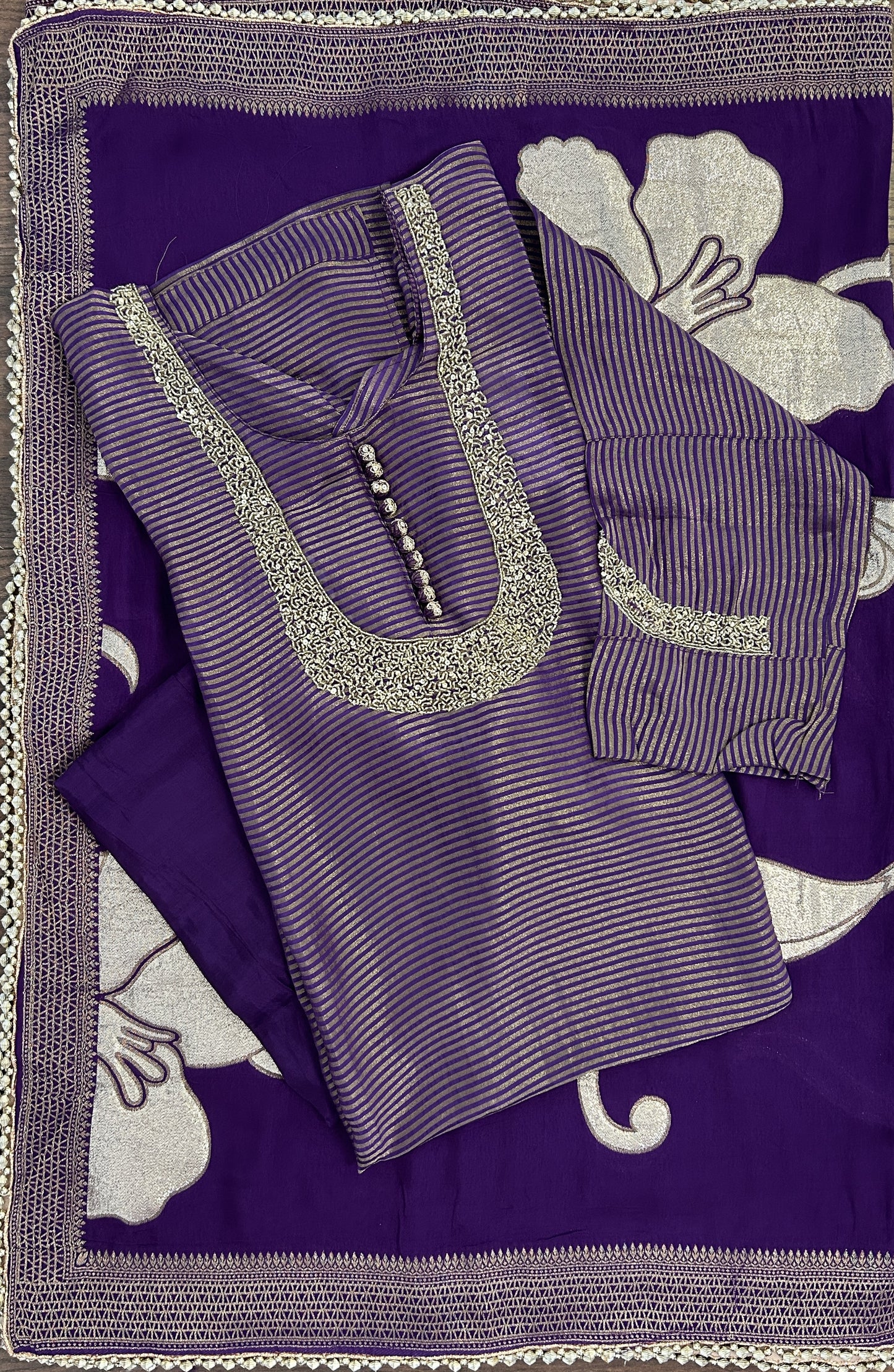 GULZAR ORGANZA PURPLE